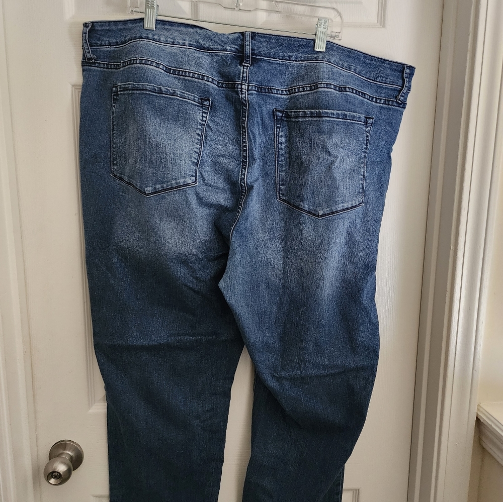 Code Bleu mixed wash jeans.